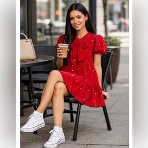 The Pearled Corduroy Dress